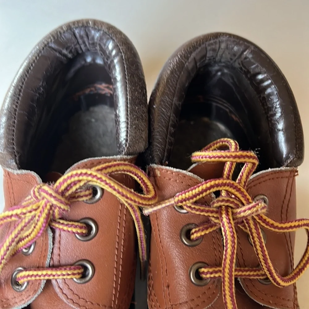 Panda Duck Water Shoes Rubber/Leather. Green and Tan. Men’s 9 Thermolite